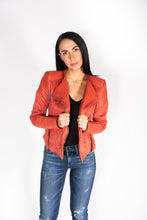 Load image into Gallery viewer, BESSY BIKER JACKET - RUST