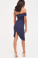 Load image into Gallery viewer, BUTTON DETAIL ASYMMETRIC DRESS