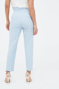 NOTCHED WAISTBAND TAILORED TROUSERS