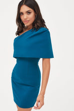 Load image into Gallery viewer, CAPE MINI DRESS - TURQUOISE