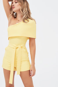 CAPE PLAYSUIT - YELLOW