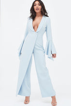 Load image into Gallery viewer, FRILL BELL SLEEVE WIDE LEG JUMPSUIT