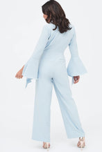 Load image into Gallery viewer, FRILL BELL SLEEVE WIDE LEG JUMPSUIT