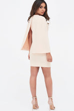Load image into Gallery viewer, CAPE MINI DRESS - NUDE