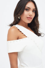 Load image into Gallery viewer, ONE SHOULDER BODYSUIT - WHITE