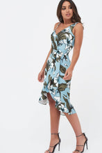 Load image into Gallery viewer, FLORAL WRAP DRESS