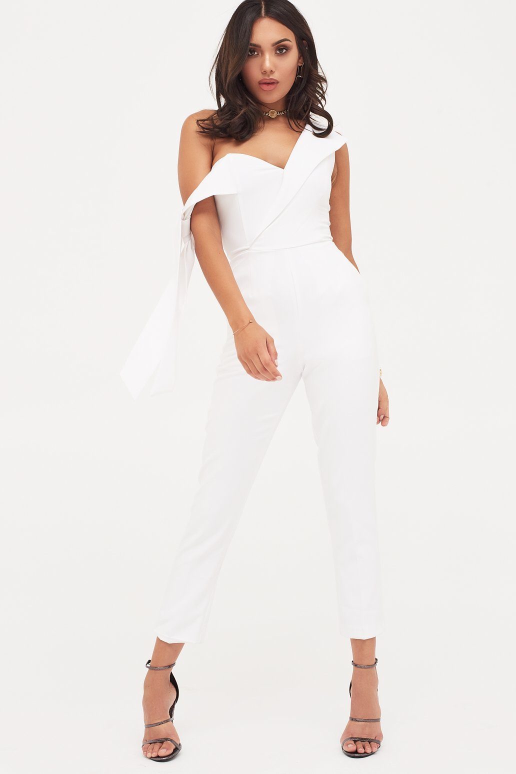 Tie sleeve jumpsuit cheap