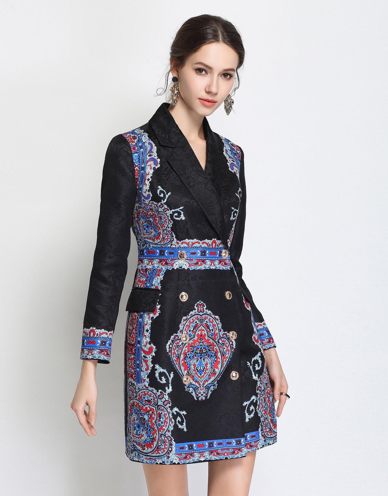 Printed 2025 blazer dress