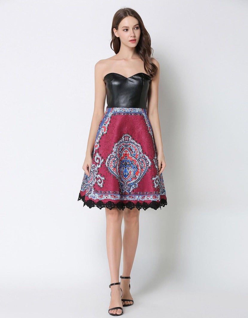 PAISLEY MIDI DRESS
